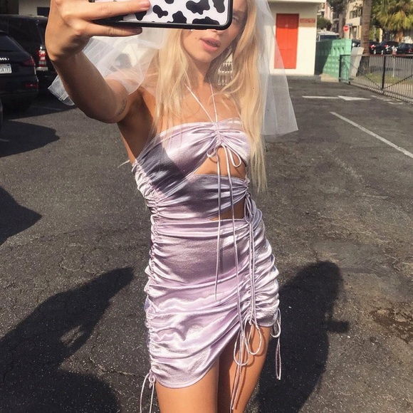 sonora drawstring mini dress